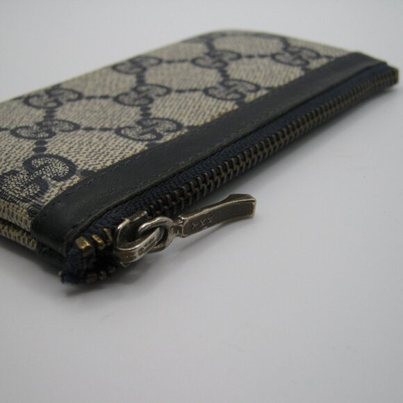 Authentic Gucci GG Blue Card/Coin Holder Purse - Picture 4 of 5
